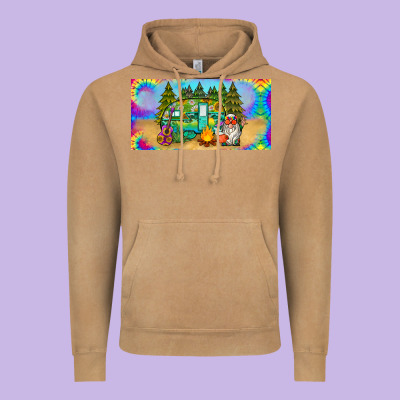 Hippie Soul License Plate Vintage Hoodie Designed By Barkaloodesign