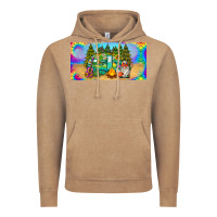 Vintage Coffee hippie soul license plate Vintage Hoodie - BarkalooDesign