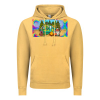 Vintage Mustard hippie soul license plate Vintage Hoodie - BarkalooDesign