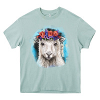 Arona Sunflower Sheep With Background Heavy Core Tee - RanaPortraitStore