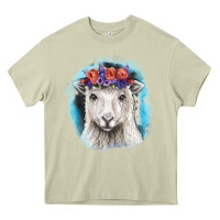Mossy Sunflower Sheep With Background Heavy Core Tee - RanaPortraitStore