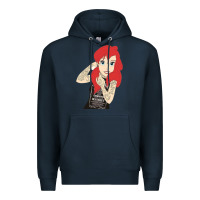 Navy ariel tatoo Premium Hoodie - artisFamous