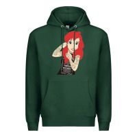 Sports Green ariel tatoo Premium Hoodie - artisFamous
