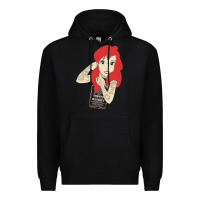 Black ariel tatoo Premium Hoodie - artisFamous