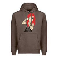 Coffee ariel tatoo Premium Hoodie - artisFamous