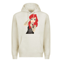 Oatmeal Heather ariel tatoo Premium Hoodie - artisFamous