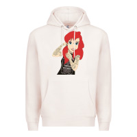 Pale Pink ariel tatoo Premium Hoodie - artisFamous