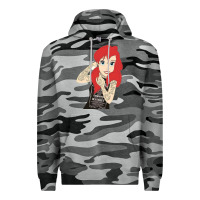 Slate Camo ariel tatoo Premium Hoodie - artisFamous