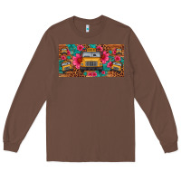 Chestnut school bus leopard gemstone license plate Long Sleeve Tee - Artiststas
