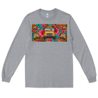 Heather Grey school bus leopard gemstone license plate Long Sleeve Tee - Artiststas