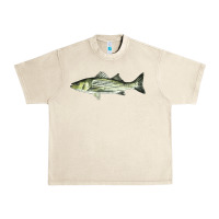 Sandshell Striped Bass Urban Heavy Tee - LillyAllenDesigns
