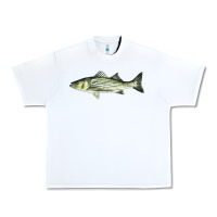 White Striped Bass Urban Heavy Tee - LillyAllenDesigns