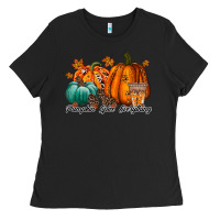 Black pumpkin spice everthing Ladies Tee - RacoonDesign
