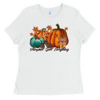 White pumpkin spice everthing Ladies Tee - RacoonDesign