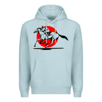 Blue Mist horse racing Premium Hoodie - artisFamous