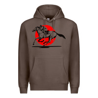 Coffee horse racing Premium Hoodie - artisFamous