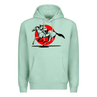 Seafoam horse racing Premium Hoodie - artisFamous