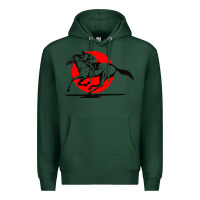 Sports Green horse racing Premium Hoodie - artisFamous