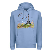 Colony Blue paris Premium Hoodie - artisFamous