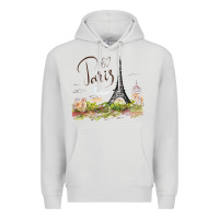 Dove Grey paris Premium Hoodie - artisFamous