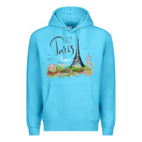 Ocean Blue paris Premium Hoodie - artisFamous
