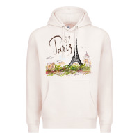 Pale Pink paris Premium Hoodie - artisFamous