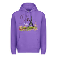 Purple paris Premium Hoodie - artisFamous