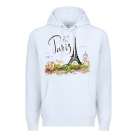 White paris Premium Hoodie - artisFamous