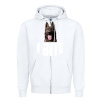 White I Bite Zipper Hoodie - Bettercallsaul