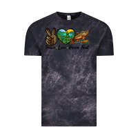 Cloud Black Peace Love Brown Trout Vintage Tee - LillyAllenDesigns