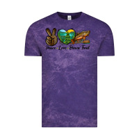 Cloud Purple Peace Love Brown Trout Vintage Tee - LillyAllenDesigns