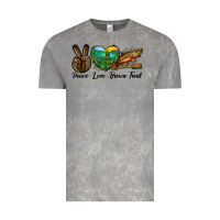 Cloud Rock Peace Love Brown Trout Vintage Tee - LillyAllenDesigns