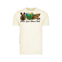 Peace Love Brown Trout Vintage Tee | Teevron