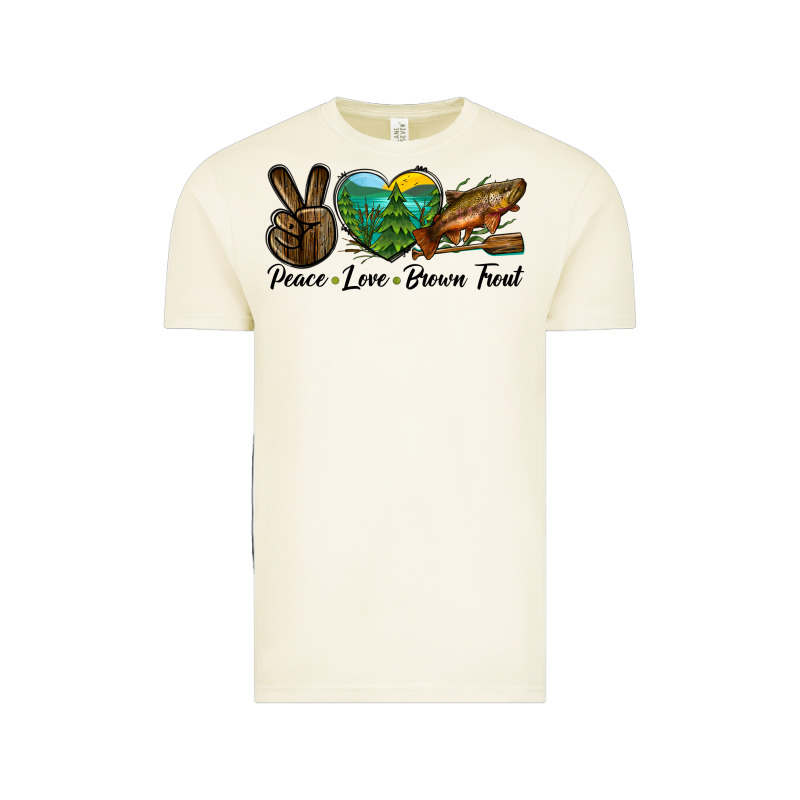 Peace Love Brown Trout Vintage Tee by LillyAllenDesigns | Teevron