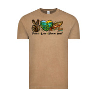 Vintage Coffee Peace Love Brown Trout Vintage Tee - LillyAllenDesigns