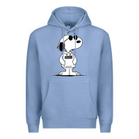 Colony Blue cool dog Premium Hoodie - artisFamous