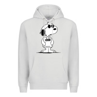 Dove Grey cool dog Premium Hoodie - artisFamous