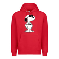 Red cool dog Premium Hoodie - artisFamous