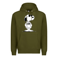 Army Green cool dog Premium Hoodie - artisFamous