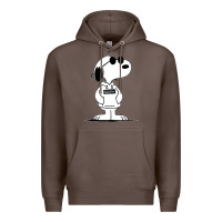 Coffee cool dog Premium Hoodie - artisFamous