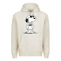 Oatmeal Heather cool dog Premium Hoodie - artisFamous