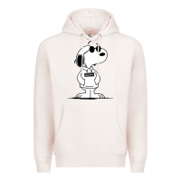 Pale Pink cool dog Premium Hoodie - artisFamous