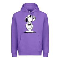 Purple cool dog Premium Hoodie - artisFamous