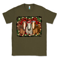 Army Green Christmas horses Classic Tee - RanaPortraitStore