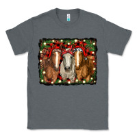 Charcoal Heather Christmas horses Classic Tee - RanaPortraitStore
