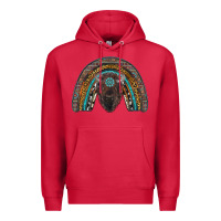 Cardinal western rainbow with bison Premium Hoodie - RanaPortraitStore