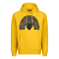 Lemon western rainbow with bison Premium Hoodie - RanaPortraitStore