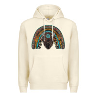 Sandshell western rainbow with bison Premium Hoodie - RanaPortraitStore