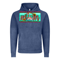 Vintage Denim flamingo mom license plate Vintage Hoodie - BarkalooDesign