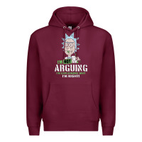 Burgundy i am not arguing Premium Hoodie - artisFamous